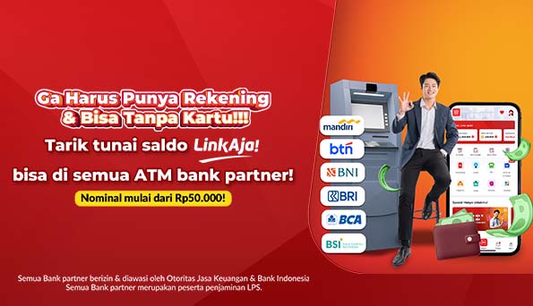 Image Artikel Tanpa Rekening & Kartu, Saldo LinkAja Bisa Ditarik Tunai di ATM! LinkAja